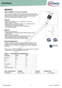 IPP80R900P7XKSA1 Datasheet Cover