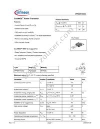 IPP90R1K0C3XK Datasheet Cover