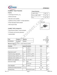 IPP90R500C3 Datasheet Cover