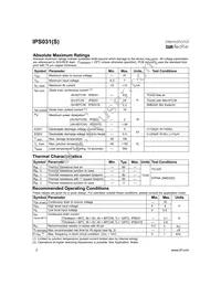 IPS031STRR Datasheet Page 2