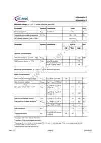 IPS040N03LGAKMA1 Datasheet Page 2