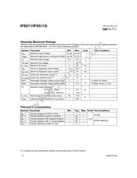 IPS511STRL Datasheet Page 2