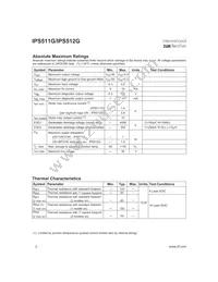 IPS512G Datasheet Page 2