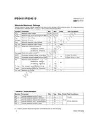 IPS5451STRL Datasheet Page 2