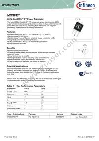 IPS80R750P7AKMA1 Datasheet Cover