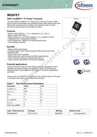 IPS80R900P7AKMA1 Datasheet Cover