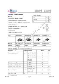 IPU050N03L G Datasheet Cover