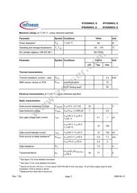IPU050N03L G Datasheet Page 2