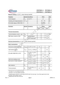 IPU075N03L G Datasheet Page 2