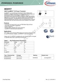 IPU50R3K0CEBKMA1 Datasheet Cover