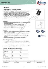 IPW60R037P7XKSA1 Datasheet Cover