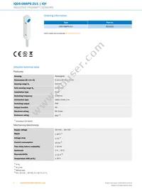 IQ05-0B8PS-ZU1 Datasheet Page 2