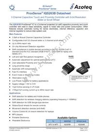 IQS263B-0-DNR Datasheet Cover