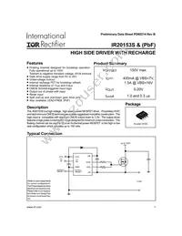 IR20153STRPBF Datasheet Cover