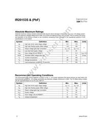 IR20153STRPBF Datasheet Page 2