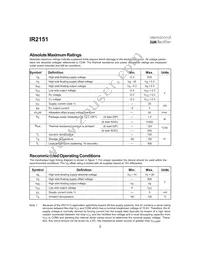 IR2151PBF Datasheet Page 2