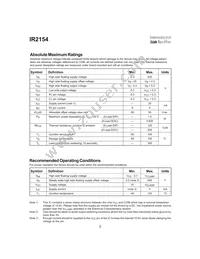 IR2154S Datasheet Page 2