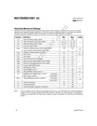 IR21591 Datasheet Page 2