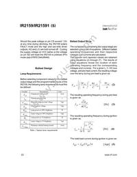 IR21591 Datasheet Page 22