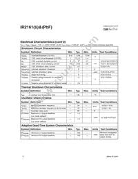 IR2161SPBF Datasheet Page 4