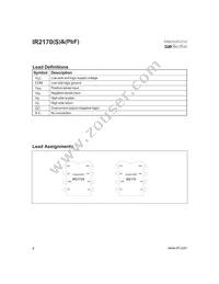 IR2170 Datasheet Page 4