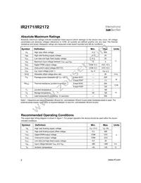 IR2171STR Datasheet Page 2