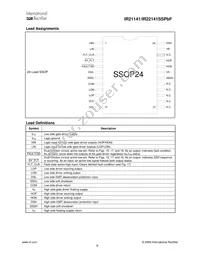 IR22141SSTRPBF Datasheet Page 9