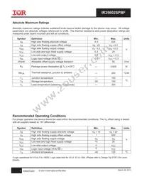 IR25602SPBF Datasheet Page 3