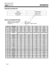 IR3080MPBF Datasheet Page 2