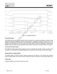 IR3081M Datasheet Page 16