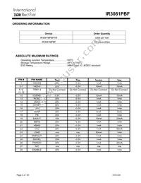 IR3081MTRPBF Datasheet Page 2