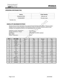 IR3082AMTRPBF Datasheet Page 2