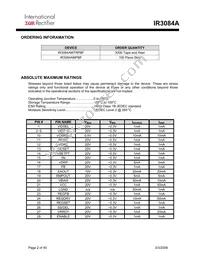 IR3084AMPBF Datasheet Page 2