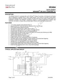 IR3084MTRPBF Datasheet Cover