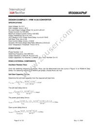 IR3086AMPBF Datasheet Page 21