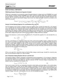 IR3087M Datasheet Page 17