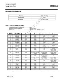 IR3088AMTR Datasheet Page 2