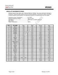 IR3503MTRPBF Datasheet Page 4
