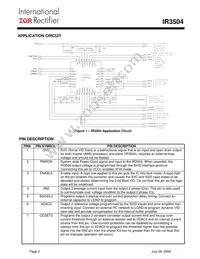 IR3504MTRPBF Datasheet Page 2