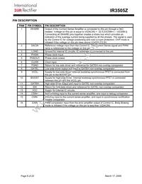 IR3505ZMTRPBF Datasheet Page 6