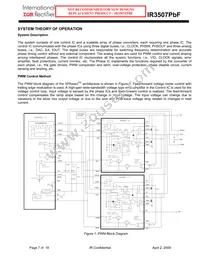 IR3507MTRPBF Datasheet Page 7