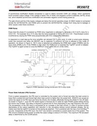 IR3507ZMTRPBF Datasheet Page 12