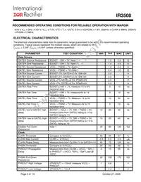 IR3508MTRPBF Datasheet Page 3