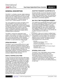 IR35211MTRPBF Datasheet Page 12