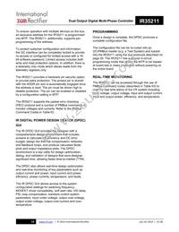 IR35211MTRPBF Datasheet Page 14