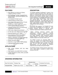 IR3552MTRPBF Datasheet Cover