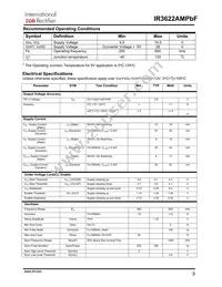 IR3622AMTRPBF Datasheet Page 3