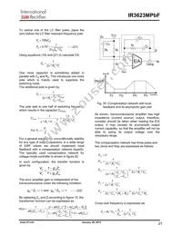 IR3623MTRPBF Datasheet Page 21