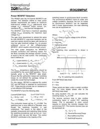 IR3628MTRPBF Datasheet Page 13