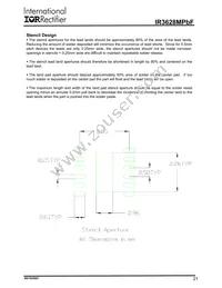 IR3628MTRPBF Datasheet Page 21